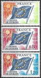 B0766- Franta 1975 - Consiliul Europei 3v.neuzat,perfecta stare