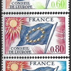 B0766- Franta 1975 - Consiliul Europei 3v.neuzat,perfecta stare