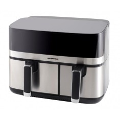 Friteuza dubla cu aer cald Heinner ProDual Fusion, 1700W, capacitate totala 8.6 L, display digital