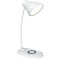 Lampa de birou, cu incarcator pentru telefon wireless, brat reglabil, cu 3 nivele de iluminare, cu suport antialunecare, prevazuta cu buton de tip tou