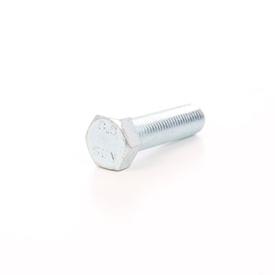 Surub cu cap hexagonal, filetat complet, otel, zincat alb, M16 x 70 mm foto
