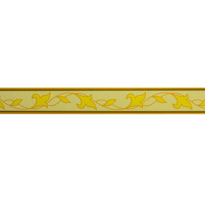 Bordura decorativa pentru tapet, galben, portocaliu, 5.3cm x 10m, F802-122 foto