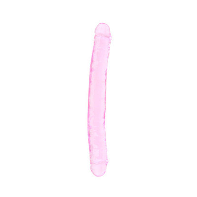 Dildouri duble - Loving Joy Dildo Dublu 30 cm Roz Utilizeaza-l Singura sau cu O Partenera foto