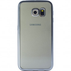 Husa Silicon Pentru Samsung Galaxy S7 ( Rama Argintiu ) foto