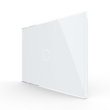 Cumpara ieftin Panou &icirc;ntrerupator touch Livolo din sticla alba, standard italian