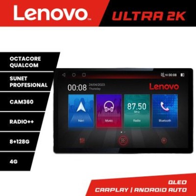 Navigatie Volvo S80 2004-2006 N-S80 ecran 13&amp;quot; 2K 8+128 Android Waze USB Navigatie 4G 360 Toslink Youtube Radio CarStore Technology foto