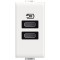 Priza USB 1M Tip C alimentare dubla 5V Matix Bticino alb AM4191CC