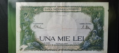 1000 LEI 1943 VF foto