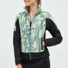 The North Face bluza femei, culoarea verde, modelator