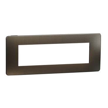 Rama Ornament 7M metal Schneider Unica Studio grafit negru NU270753M foto