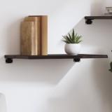 VidaXL Raft de perete maro &icirc;nchis 60x30x2 cm lemn masiv stejar tratat