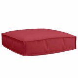 Căptușeală de palet pentru scaun roșu vin 60x60x12 cm, țesătură Oxford