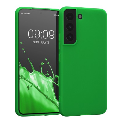 Husa Kwmobile pentru Samsung Galaxy S22, Silicon, Verde, 56758.44 foto