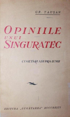 OPINIILE UNUI SINGURATEC foto