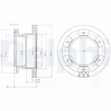 Disc frana Iveco Daily IV, Daily IV Sasiu, Daily V, Daily V Sasiu, Daily VI, Daily VI Sasiu Motor ., 35C14, 35C15, 35C15 V, 35C16, 35C17, 35C18,