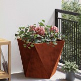 vidaXL Jardinieră Ruginit 50 x 50 x 50 cm Oțel rezistent de intemperii 883848
