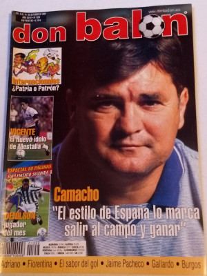 Revista fotbal - &amp;quot;DON BALON&amp;quot; (08.10.-14.10.2001) foto