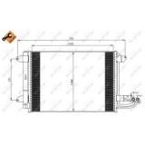 Condensator climatizare, Radiator clima Nrf 35520