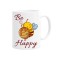 Cana alba personalizata be happy - albina, INOVATIX&reg;. 330 ml