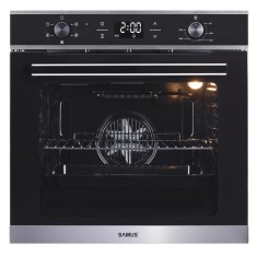 Cuptor incorporabil Samus SC625GDX5, Electric, 75 L, 5 functii, Display digital, Semi grill, Ghidaje interioare, Clasă energetică A, Indicator de găti