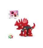 Set de constructie dinozaur, Merry Triceratops, 30 de piese, Oem