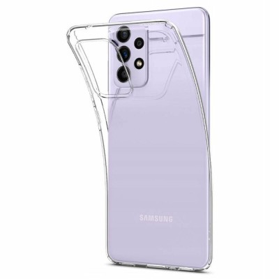 Husa premium compatibila cu samsung galaxy a73 5g, fusion clear, htpmag, transparent foto