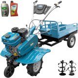 Motocultor Dakard 7CP HS900 cu Remorca DKD LY800 si Uleiuri