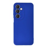 Husa silicon samsung galaxy a14, soft matt, protectie camera foto, albastru