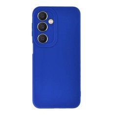 Husa silicon samsung galaxy a14, soft matt, protectie camera foto, albastru foto