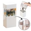 Organizator pensule machiaj cu 12 sloturi pentru pensule alb, Oem