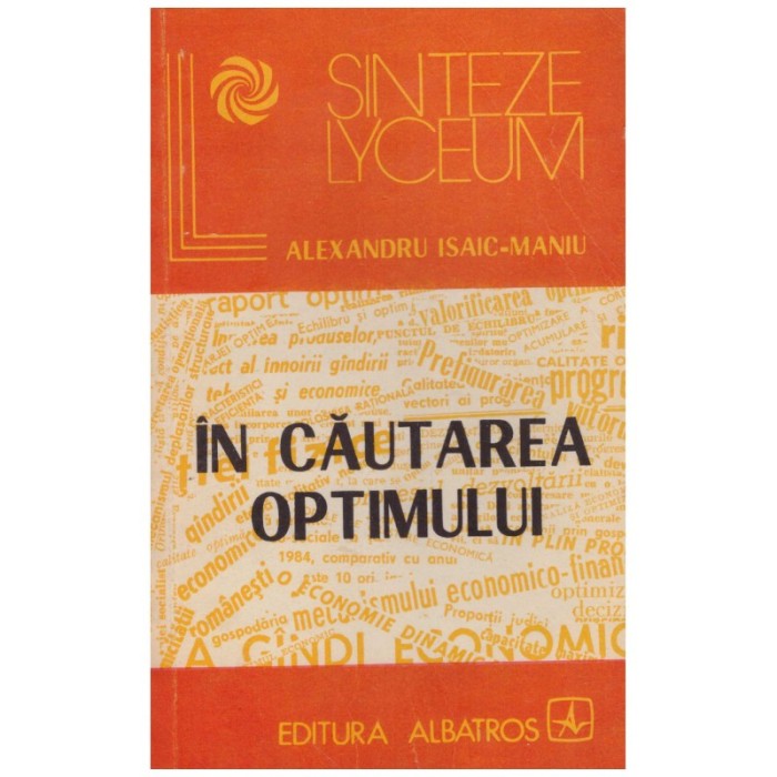 Alexandru Isaic-Maniu - In cautarea optimului - 129246