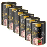 Conservă Piper Adult cu inimi de pui și spanac 6 x 400 g