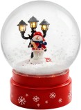 Glob decorativ de Craciun MagicHome cu LED alb cald, 14x14x19 cm