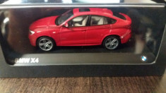 macheta bmw x4 f26 rosu - herpa, 1/43, noua. foto