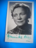 HOPCT 1588 FRANZISKA KINZ -GERMANIA -ACTORI/ARTISTI-AUTOGRAF-CIRCULATA