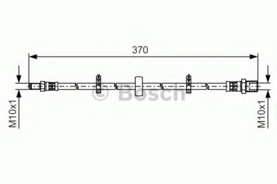 Conducta / cablu frana IVECO DAILY IV platou / sasiu (2006 - 2011) BOSCH 1 987 481 508 foto