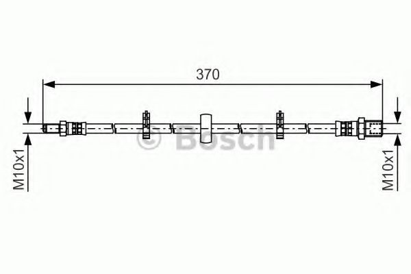 Conducta / cablu frana IVECO DAILY IV platou / sasiu (2006 - 2011) BOSCH 1 987 481 508