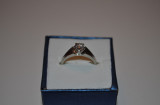 INEL AUR alb 14K + 1 Diamant = 0.44ct. - Model Solitaire - De logodna !, 46 - 56