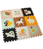 Covor Pliabil cu Animale pentru Bebeluși și Copii, 9 Piese, 30x30cm, Moale, Impermeabil, Spuma