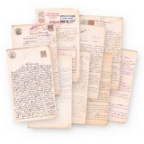 Documente privind v&acirc;nzarea unor terenuri, 1873-1923 - Timbre fiscale 5 - 10 - 20 - 25 si 50 lei