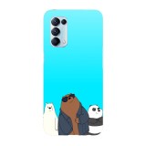 Husa compatibila cu Oppo A73 model The Three Bears gang, Silicon, TPU, Viceversa, Transparent, Carcasa