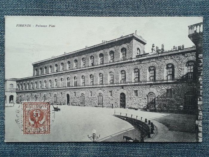586 - Florenta - Palazzo Pitti / carte postala interbelica Firenze Italia