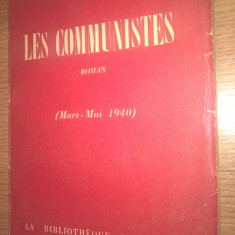 Aragon -Les Communistes -roman (Mars-Mai 1940), (La Bibliotheque Francaise 1950)