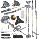 Dispozitiv multifunctional pentru gradinarit pe benzina cu accesorii PM-KSW-4HM, Powermat PM1324