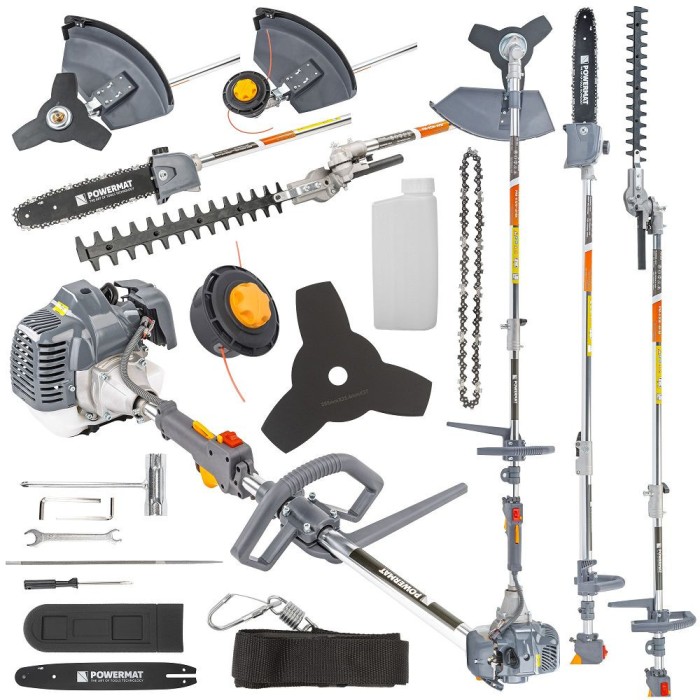 Dispozitiv multifunctional pentru gradinarit pe benzina cu accesorii PM-KSW-4HM, Powermat PM1324