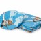 Set paturica + pernuta formarea capului bebelusului SomnArt, model Aviator