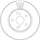 TRW DF6986S Disc frana