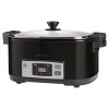 Slow Cooker Sencor 6L, Timer Programabil, Display Digital, 3 Temperaturi, Inox, Gatire Lenta, Economic