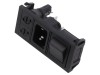 Conector alimentare AC BULGIN 10A 250V C14 DPST Montare Panou Poliamida -40..70C