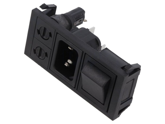 Conector alimentare AC 10A 250V C14